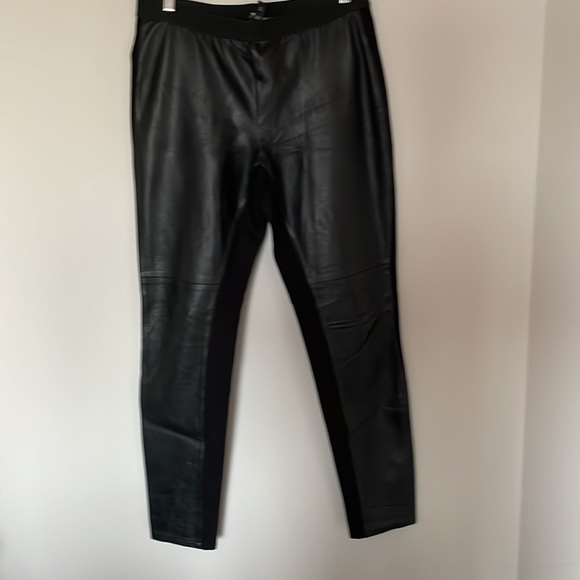 EILEEN FISHER Leather and Ponte legging - Picture 3 of 7